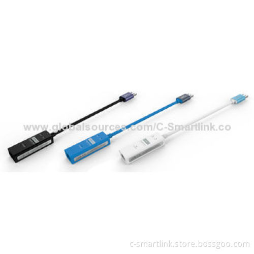 2-in-1 USB3.0 Hubs with 3-hub Port and 1 Ethernet Port, Speed of 5Gbps, 100/1,000Mbps